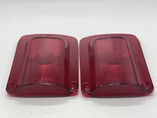 1965 Chevy Chevelle Malibu Tail Light Lens Pair No Chrome Trim 