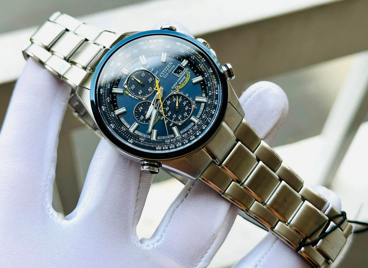 Citizen Blue Angels World Chronograph AT8020-54L Eco Drive Men's