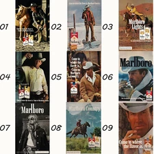 Vintage Marlboro-Cigarettes Poster Unframe Print Room Decor