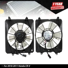 Radiator Cooling Fan and A/C Condenser Fan Set Fit For 2010-2011 Honda CR-V