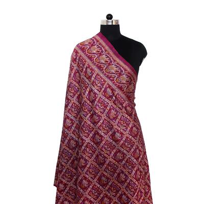 New Indian Silk Kantha Fashion Scarf Reversible Bohemian Handmade Shawl Band Big