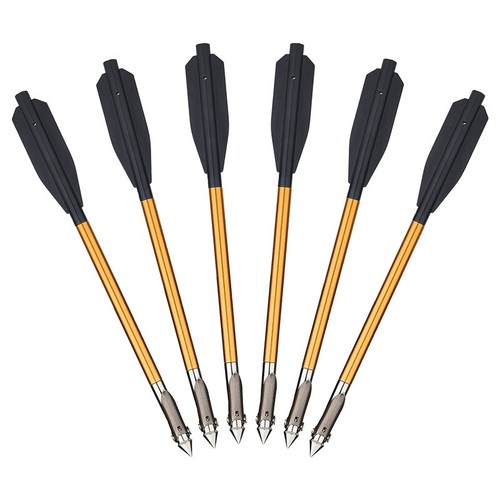 6/12pz Bulloni da Pesca Caccia Alluminio 6,8 Pollici 6mm Frecce Pistola Pesca con Arco - Foto 9 di 24