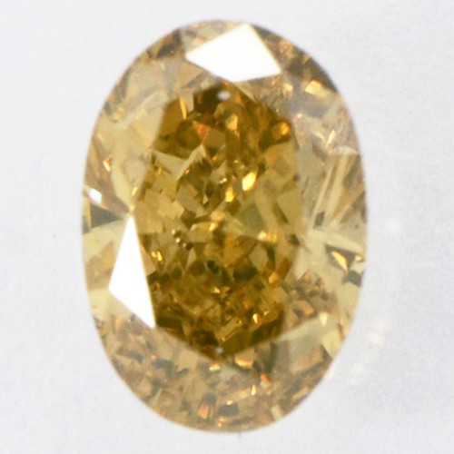 Oval Shape Diamond Natural Fancy Brown Color Loose SI1 IGI Certified 0. ...