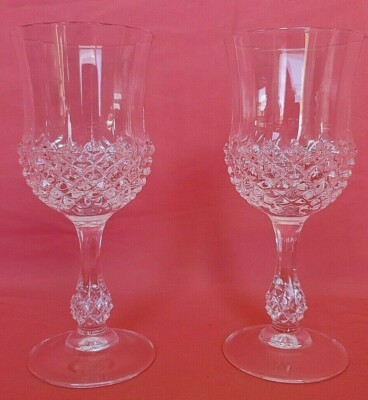 2 Ancenis Water Goblets by Cristal D'Arques-Durand