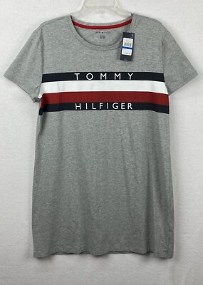 Tommy Hilfiger T-Shirt Dress Women's XL Gray Short Sleeve Spellout NEW Tags | eBay Tommy Hilfiger T-Shirt Dress Women's XL Gray Short Sleeve Spellout NEW Tags | eBay