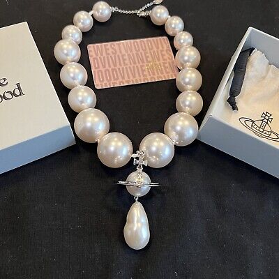 Vivienne Westwood nana giant Pearl drop necklace | eBay Vivienne Westwood nana giant Pearl drop necklace | eBay