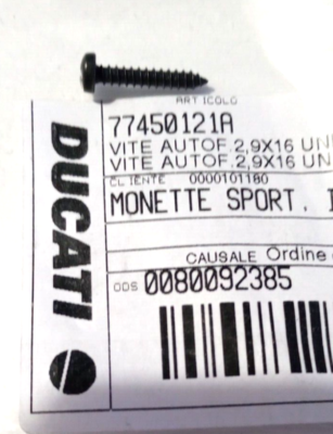 Ducati Screw 2.9X16 NOS 77450121A (L-8806) | eBay