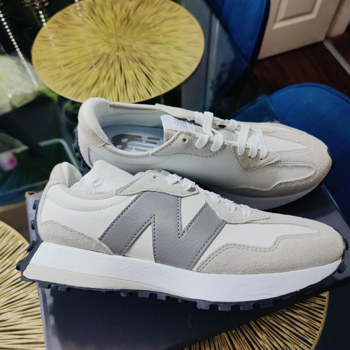 New Balance 327 Summer Rain Mens Grey Trainers MS327ARS size 8 | eBay UK