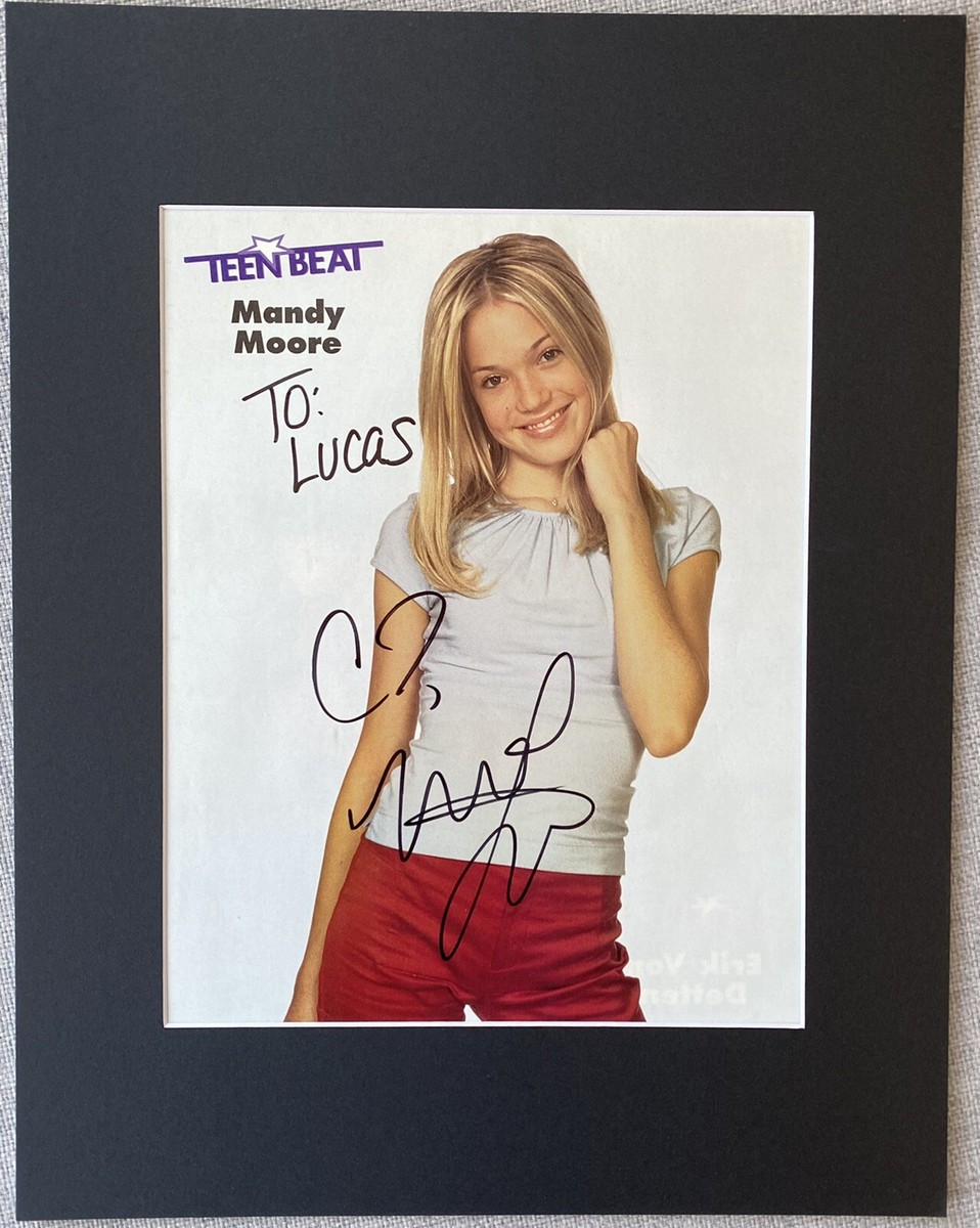 Mandy Moore Signed In Person 11x14 Matted Autographed Photo