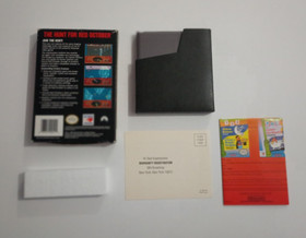 The Hunt For Red October [NES 1991] Probado Nintendo Caja Funda Insertos