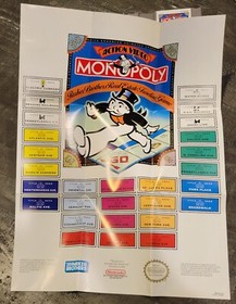 Monopoly NES Nintendo Parker Brothers Oval Seal Tested Action Video Trading Game