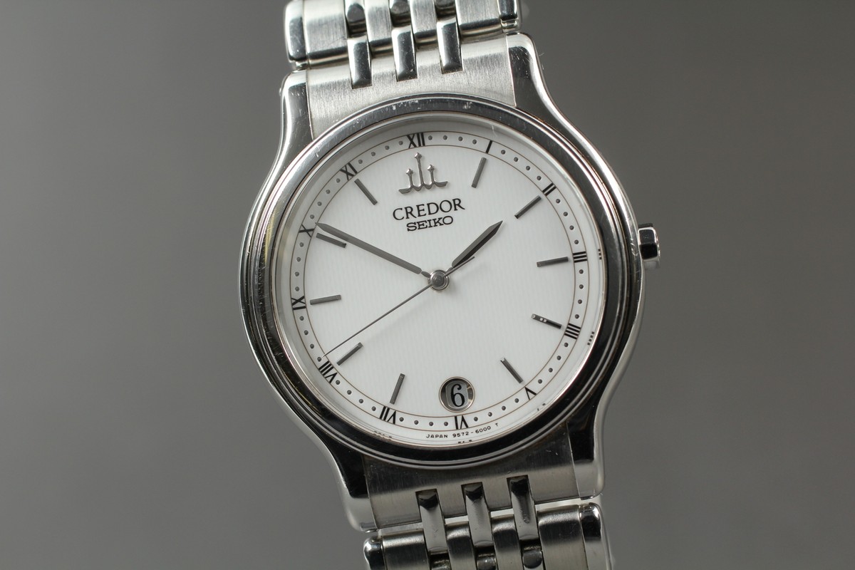m*様 SEIKO CREDOR クレドール オルディネール 9572-6000 SEIKO CREDOR 9572-6000 White Dial Quartz Vintage Luxury