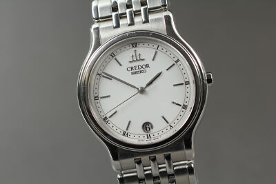 Near MINT] Vintage SEIKO Credor 9572-6000 White Dial Quartz