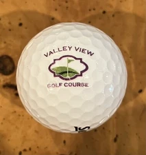 RARE!!  Valley View GC Permanently Closed LOGO GOLF BALL Belle Plaine, MN