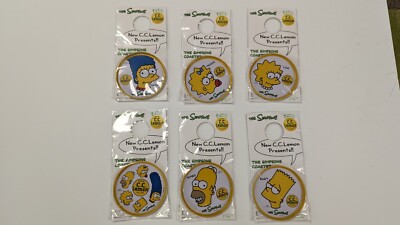 The Simpsons CC Lemon Metal Coasters Japan Full Set of 6 (U.S. Seller)