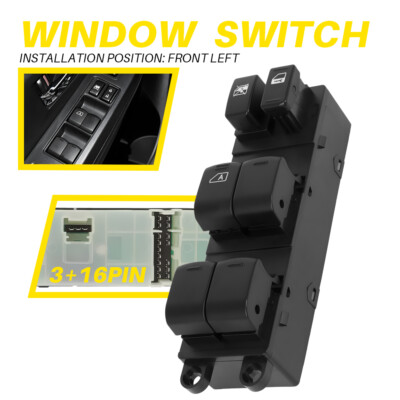 Power Window Switch Front Driver Side For 2010 2011 2012 Subaru Legacy Outback