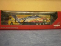Herpa Lkw Mb Actros MP2 Aerop. KüHl-Ksz Henglein Pizza