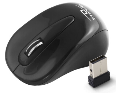 Titanium Wireless USB Maus kabellos optisch TORPEDO 3D Laptop PC Notebook Mouse