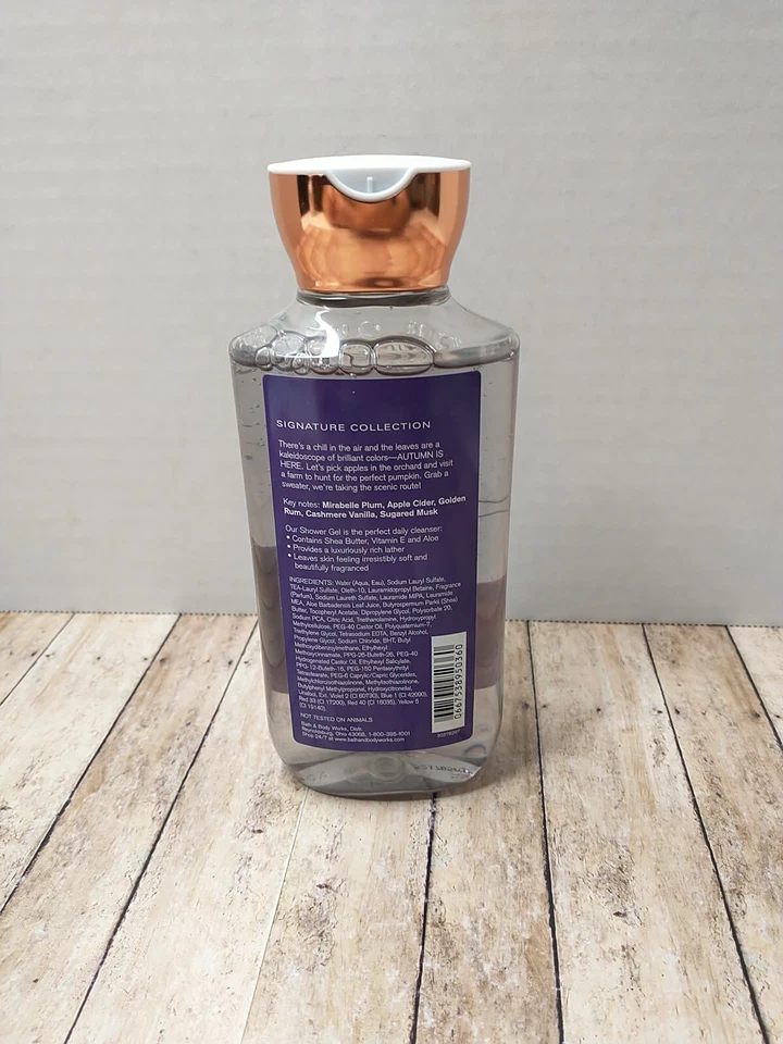 Gel de ducha Bath & Body Works ciruela sidra caliente - 10 oz nuevo Foto 3 de 4