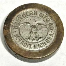 1902-1906 Northern Manufacturing Brass Gas Water Radiator Cap 1900's Era Detroit