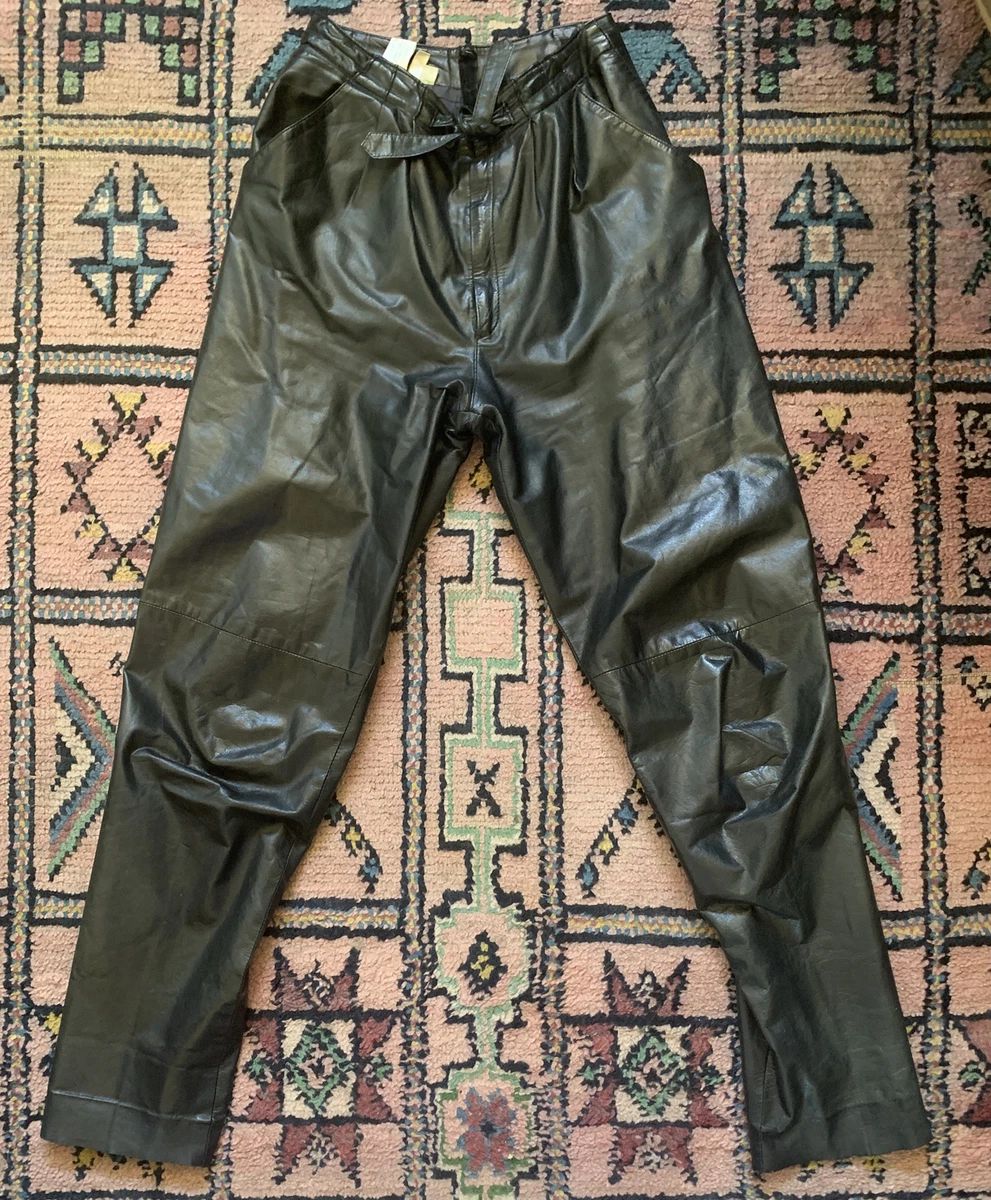 list Tragic Usually Vtg 80s Betty Barclay paper Thin Wet Look Belted Twisted Leather Trousers 8 10 | eBay list Tragic Usually Vtg 80s Betty Barclay paper Thin Wet Look Belted Twisted Leather Trousers 8 10 | eBay