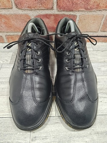 FootJoy Sport Golf Shoes Men's Size 10 M Black Leather Lace 53145 Flex Zone - Picture 3 of 8