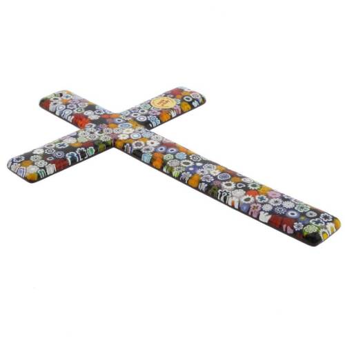 GlassOfVenice Murano Glass Wall Crucifix - Picture 3 of 6