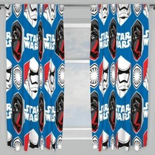 STAR WARS Vorhänge - Schlafzimmer Kinder Blau Jungen