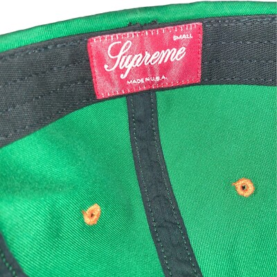 Supreme X Thrasher 6-Panel Hat Green/Orange FW21 Size Small
