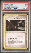PSA 9 MINT Rocket's Tricky Gym 90/109 EX Team Rocket Returns 2004 Pokemon Card on eBay