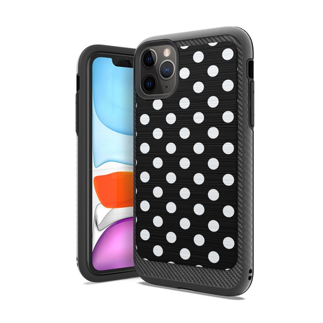 Cute Carbon Black Case Cover Apple iPhone 11 Pro 5.8 Inch Polka Dot