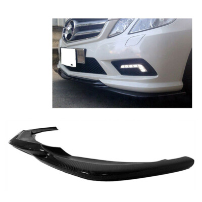 For 10-13 Mercedes W207 E-Class Sport Coupe AMG Carbon Fiber Front Lip Spoiler