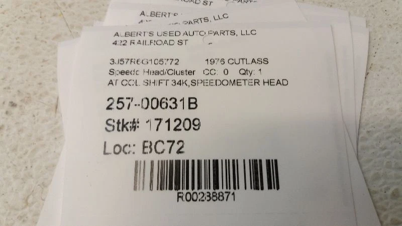 Кластер спидометра для 73-76 Oldsmobile Cutlass 2 двери - Изображение 4 из 4