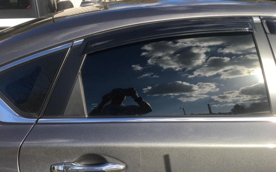 Protectores de lluvia contra humo AVS viseras de ventilación 3M cinta adhesiva para Nissan Altima 2013-2018 sedán Foto 4 de 4