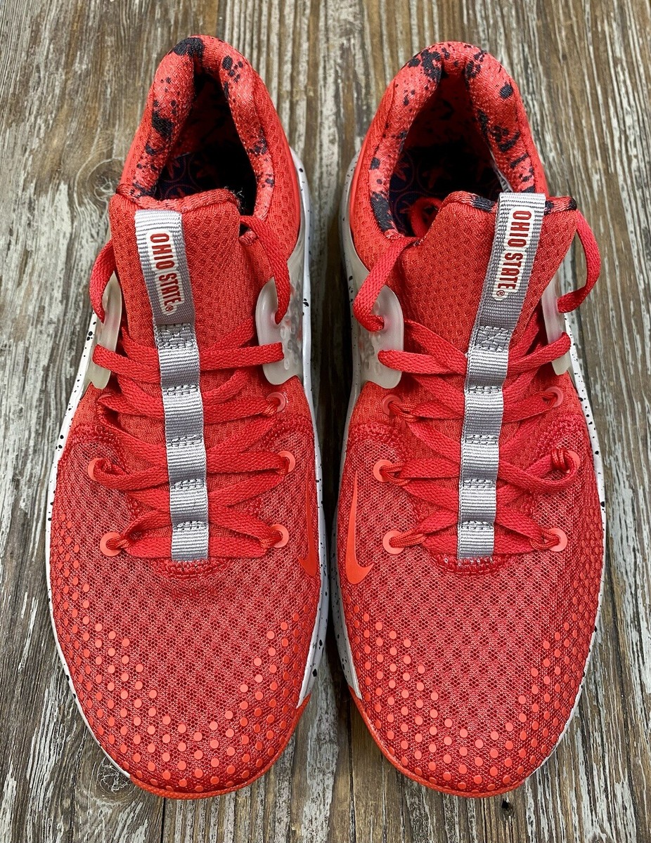 Nike Free TR 8 Ohio State Buckeyes Sneakers AR0420-600 Men's Size