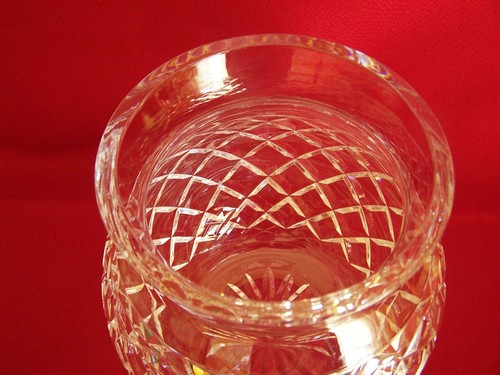 HEAVY Signed Waterford Crystal Pineapple Cookie Biscuit Candy Barrel Jar & Lid - Picture 4 of 8