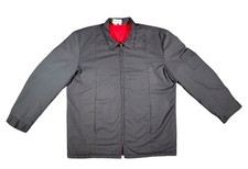 Vintage Durable Press Quilt Lined Worker Jacket Grey Sz XL Long Made In USA 80’s