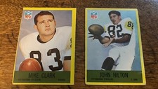 1967 Philadelphia Football Set JOHN HILTON & MIKE CLARK 2 Card Lot #s 151 & 149