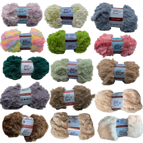 Fur Yarn - Ultra Soft | 50g One Skein 30m | 100% Polyester | 6 Weight - Picture 30 of 56