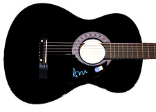 SINGER AIMEE MANN SIGNED ACOUSTIC BLACK GUITAR WHATEVER ALBUM BECKETT BAS COA SINGER AIMEE MANN SIGNED ACOUSTIC BLACK GUITAR WHATEVER ALBUM BECKETT BAS COA