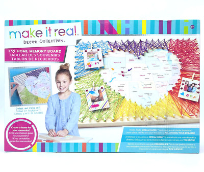 Make It Real Decor Collection Home Memory Board Collage & String Teen Craft NEW