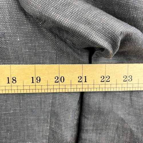 Vintage Hugo Boss Jacket Mens 42 Grey Linen Blazer Sports Coat Suede Elbow Patch - Picture 7 of 14
