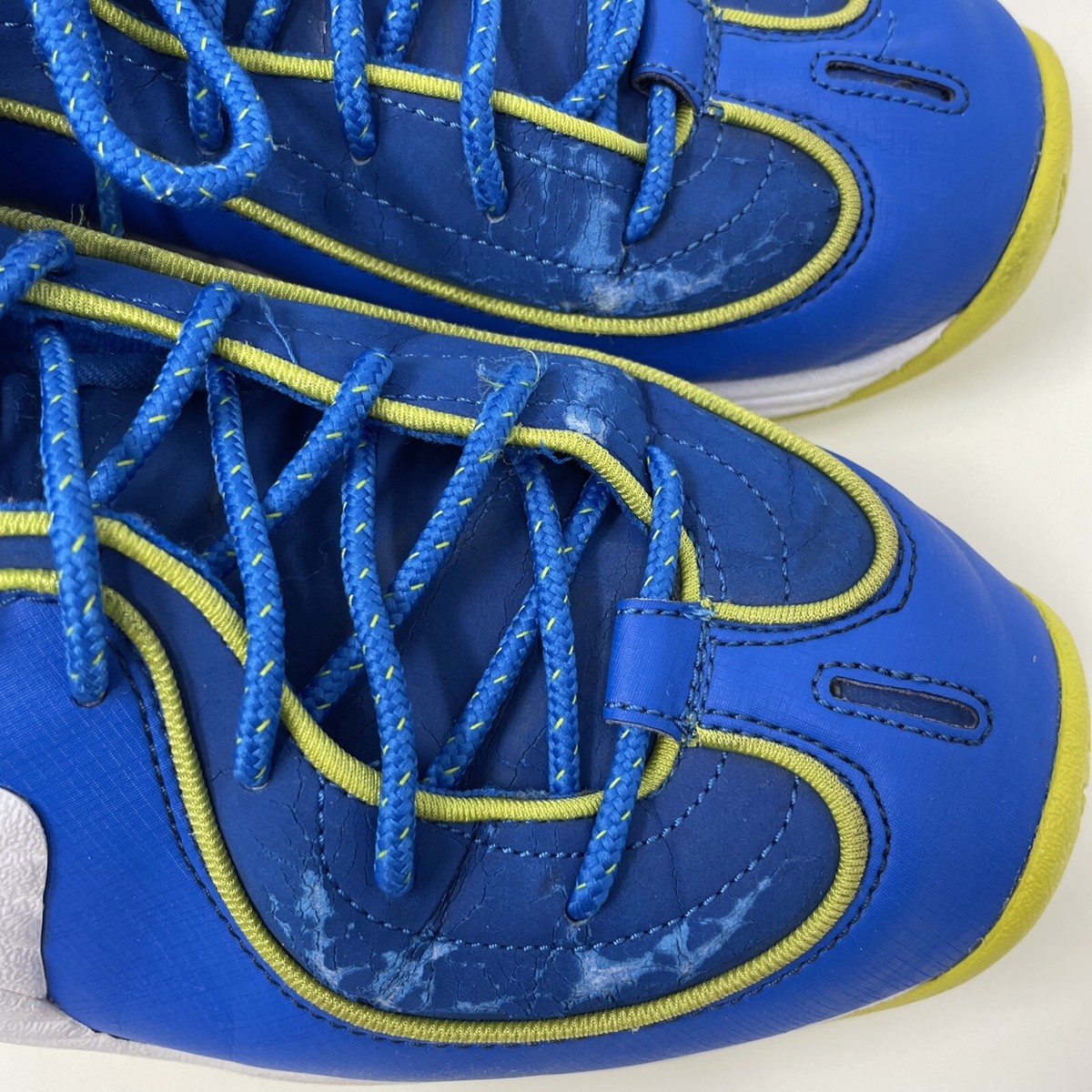 AIR PENNY II LE 9.5 青/黄 Nike Air Penny 2 Le Sprite Soar Cyber White Black Men Shoes