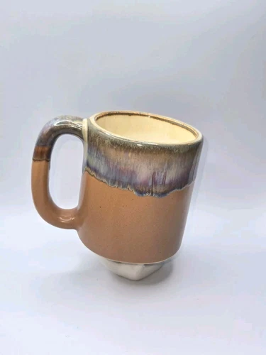 Vtg Rodolfo Padilla Coffee Multi Color Drip Glaze Pottery Mug • Rare • Signed