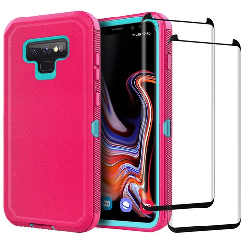 For Samsung Galaxy Note 9 Heavy Duty Case Cover Tempered Glass Screen Protector - Picture 19 of 54