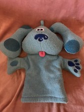 Vintage Nickelodeon Hand Puppet Blues Clues Plush Dog Water Friendly 1999 Viacom