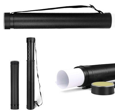 NEU AUSZIEHBAR MIT TRAGEGRIFF PORTFOLIO TUBE AUFBEWAHRUNGSBOX ZEICHNUNG DRUCK HALTER