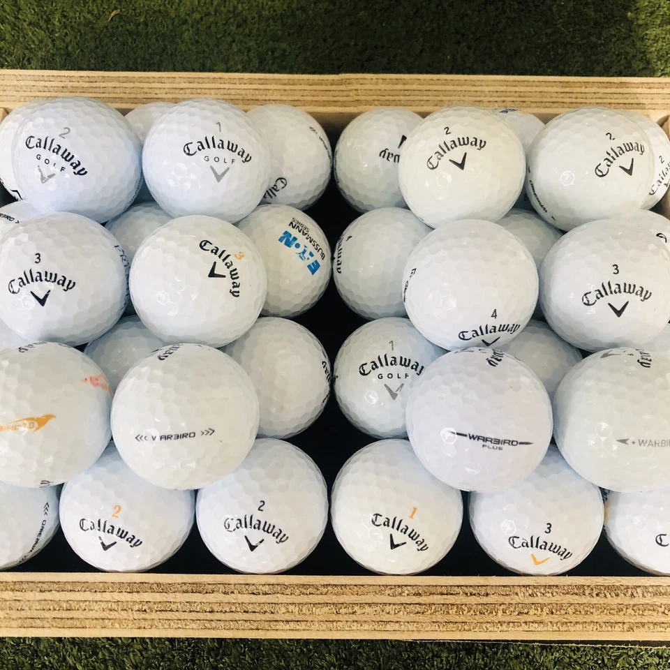 50 pelotas de golf blancas usadas Callaway Warbird Mix AAAA ¡Como nuevas! (Grado 5A) Foto 2 de 4