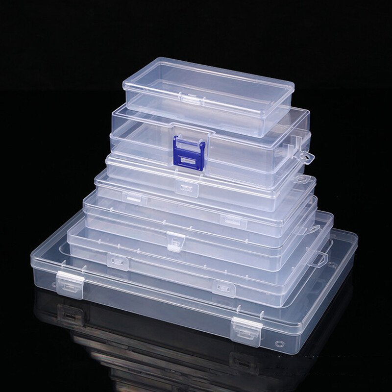 Plastic Transparent Storage Box Transparent Small Items Case Packing Boxes
