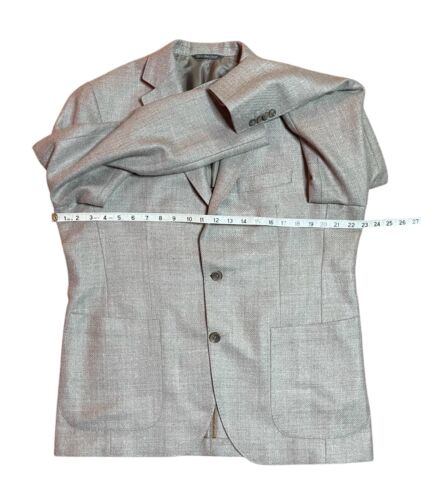 Jack Victor Zealander Wool Silk LORO PIANA 42R Brown Madison Blazer - Picture 3 of 10
